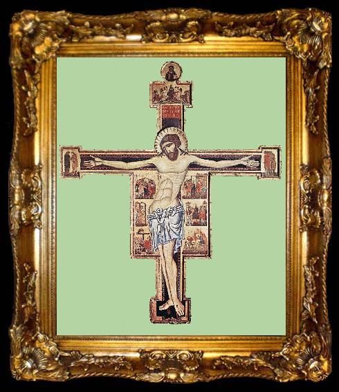 framed  COPPO DI MARCOVALDO Crucifix  dfg, ta009-2